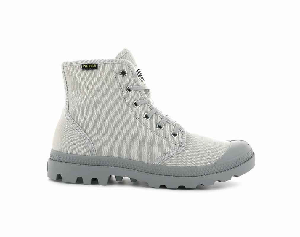 Palladium Pampa Hi Originale Men's Boots White/Grey (AQZD12407)